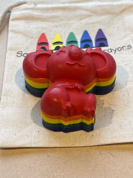 Rainbow Koala Crayon