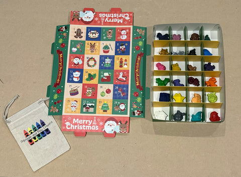 Christmas Crayon Advent Calendar- mini crayons