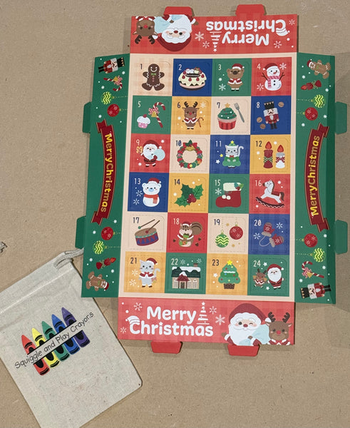 Christmas Crayon Advent Calendar- mini crayons